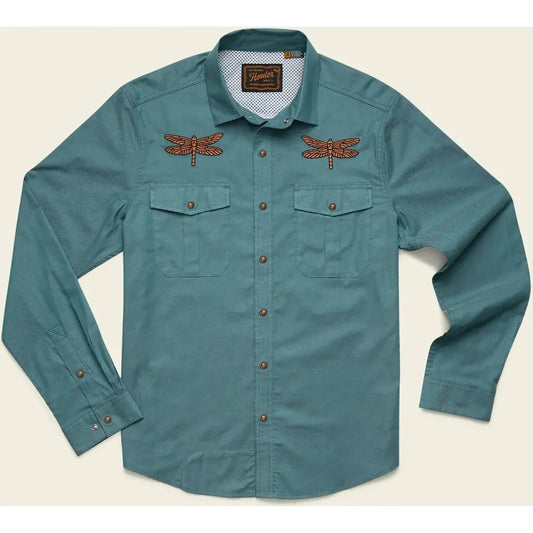 Howler Brothers Men's Gaucho Snapshirt-Men's - Clothing - Tops-Howler Brothers-Enter The Dragons-M-Appalachian Outfitters