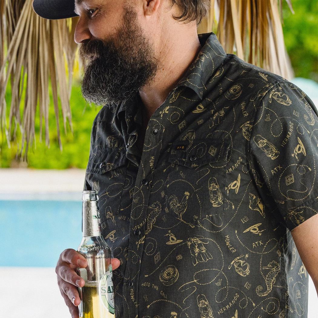 Howler Brothers Men's H Bar B Snapshirt-Men's - Clothing - Tops-Howler Brothers-Appalachian Outfitters