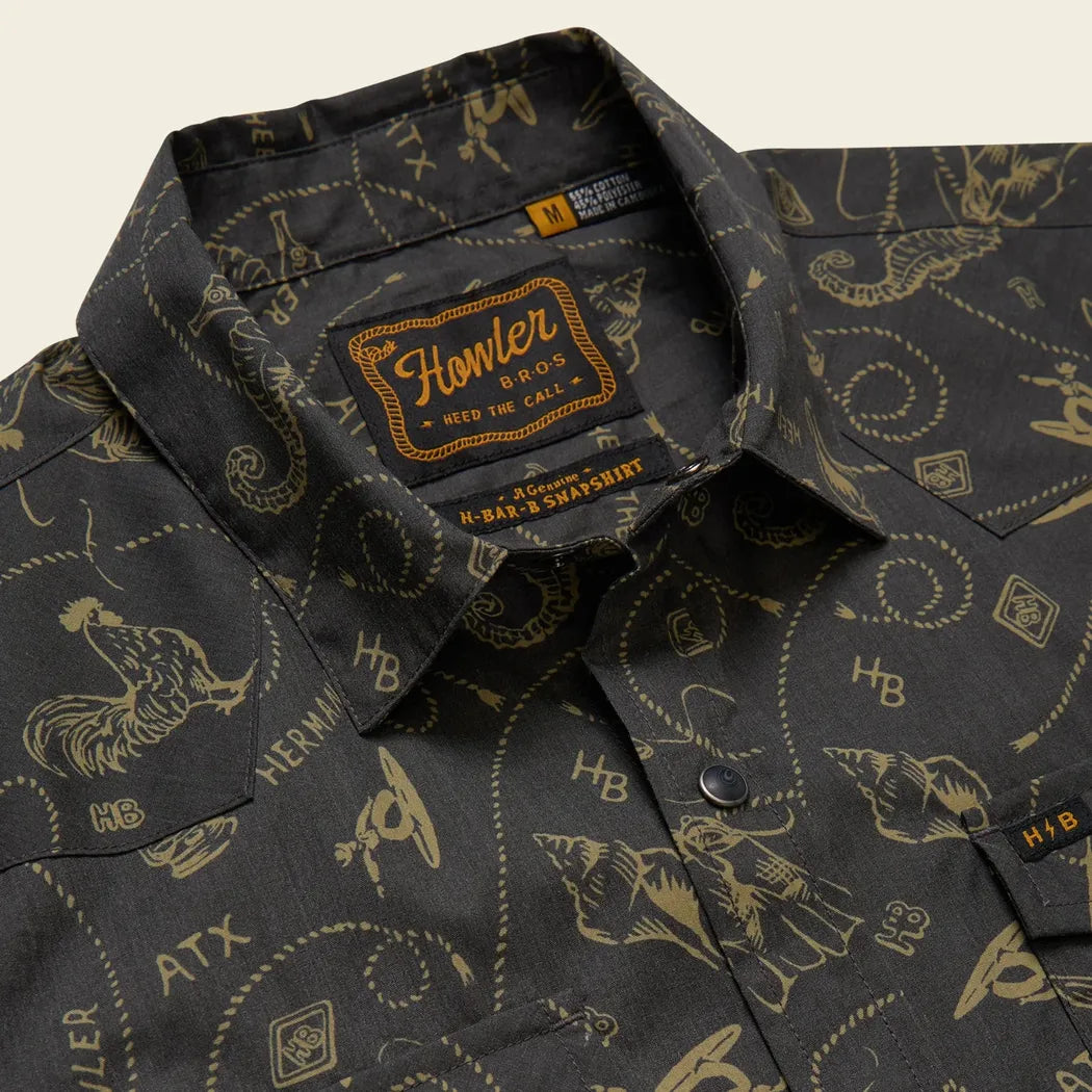 Howler Brothers Men's H Bar B Snapshirt Howler Brothers Men's H Bar B Snapshirt