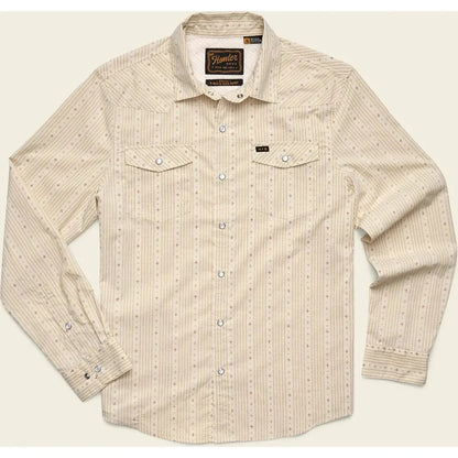 Howler Brothers Men's H Bar B Tech Longsleeve-Men's - Clothing - Tops-Howler Brothers-Supernova Stripe : Leche-M-Appalachian Outfitters