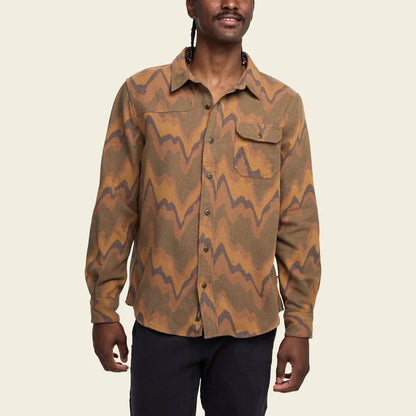 Howler Brothers Men's Harker Flannel-Men's - Clothing - Tops-Howler Brothers-Sediment Jacquard : Camel-M-Appalachian Outfitters