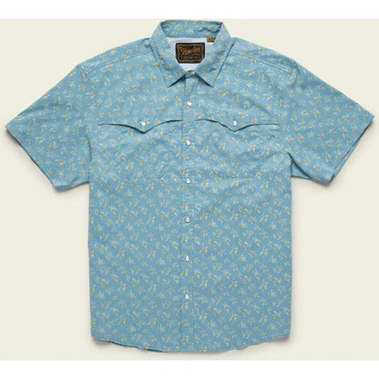 Open Country Tech Shirt-Men's - Clothing - Tops-Howler Brothers-Rancher Floral : Smoke Blue-M-Appalachian Outfitters