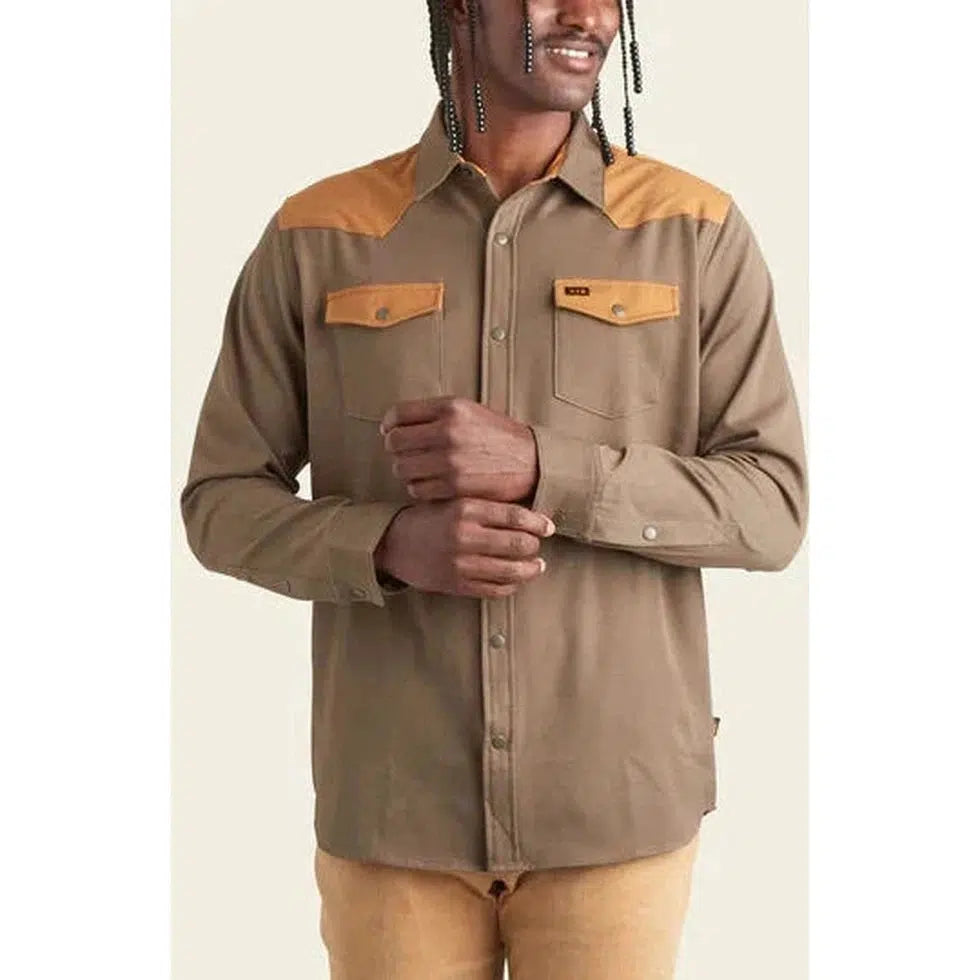 Howler Brothers Stockman Stretch Snapshirt-Men's - Clothing - Tops-Howler Brothers-Appalachian Outfitters