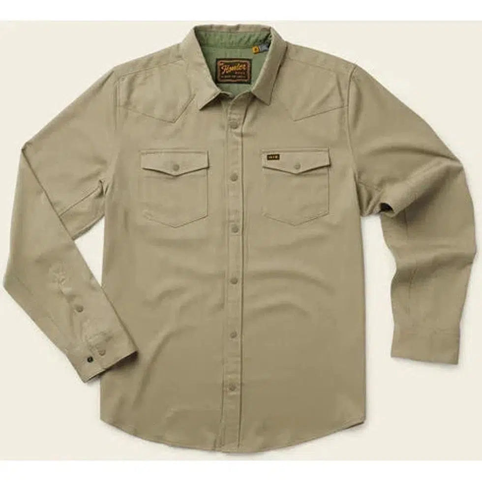 Howler Brothers Stockman Stretch Snapshirt-Men's - Clothing - Tops-Howler Brothers-Aloe-M-Appalachian Outfitters