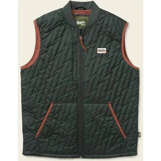 Howler Brothers Voltage Quilted Vest-Men's - Clothing - Jackets & Vests-Howler Brothers-Antique Black-M-Appalachian Outfitters
