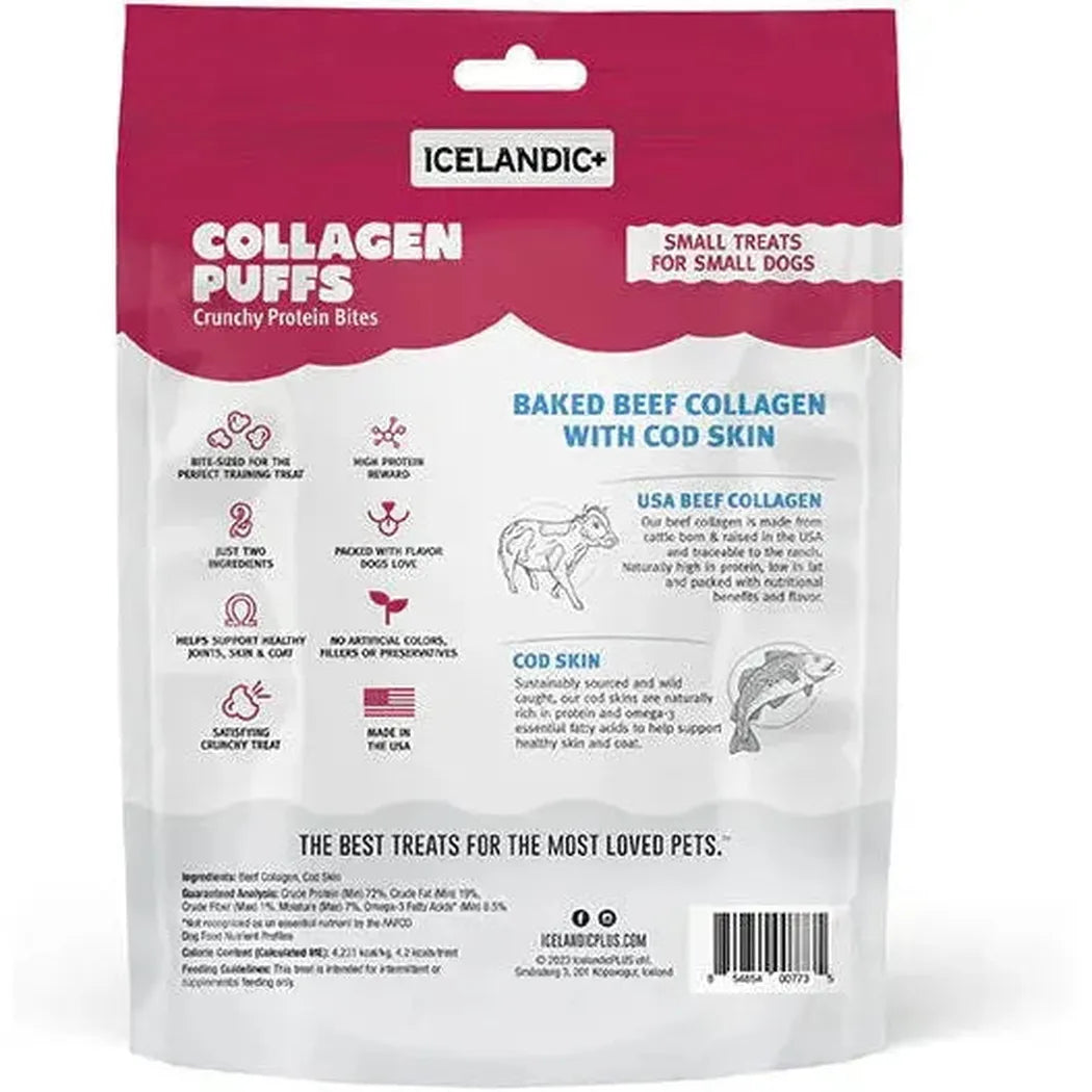 Icelandic+ Beef Collagen Puffs with Cod Skin Treats for Small Dogs - 1.3oz-Pets - Treats-Icelandic+-Appalachian Outfitters