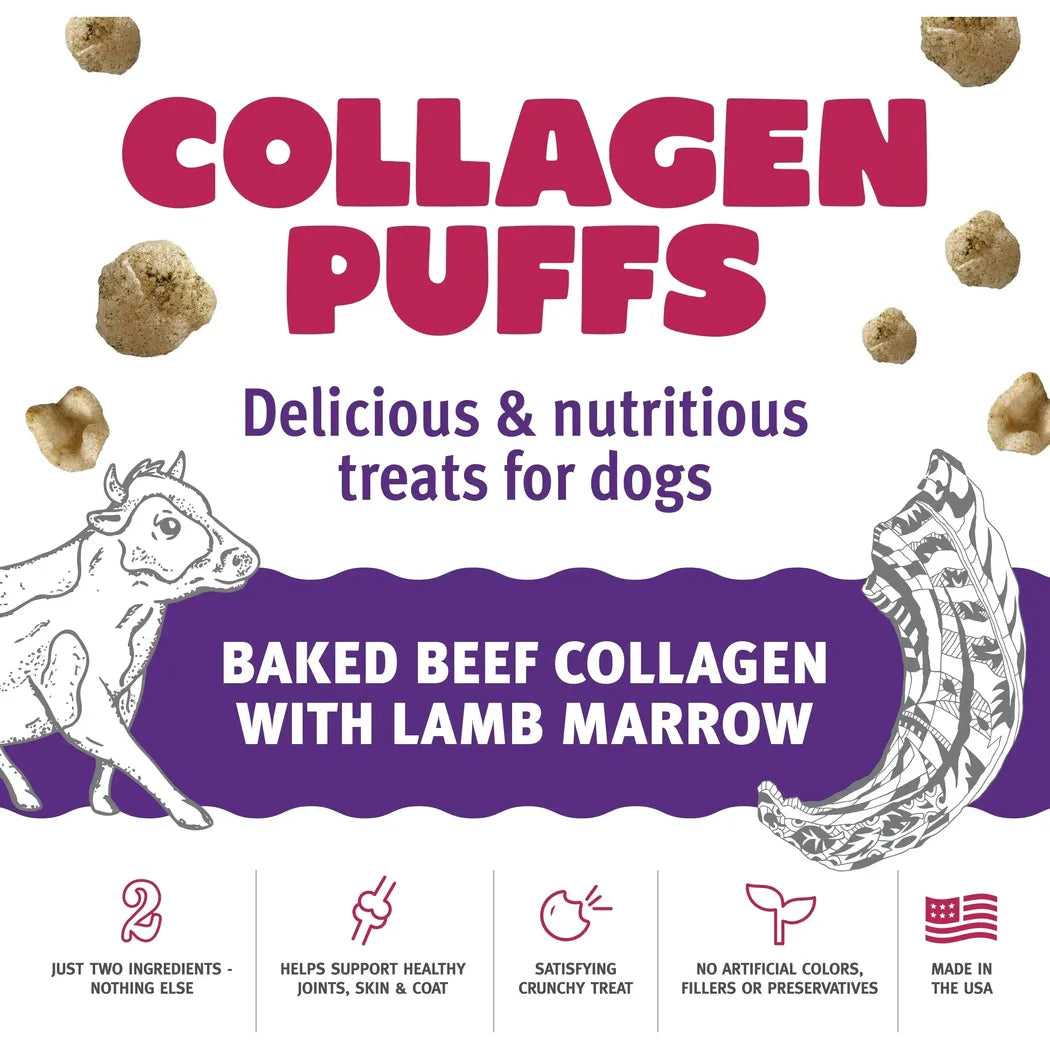 Icelandic+ Beef Collagen Puffs with Marrow Treats for Dogs - 2.5oz-Pets - Treats-Icelandic+-Appalachian Outfitters