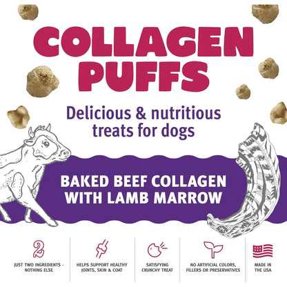 Icelandic+ Beef Collagen Puffs with Marrow Treats for Dogs - 2.5oz-Pets - Treats-Icelandic+-Appalachian Outfitters