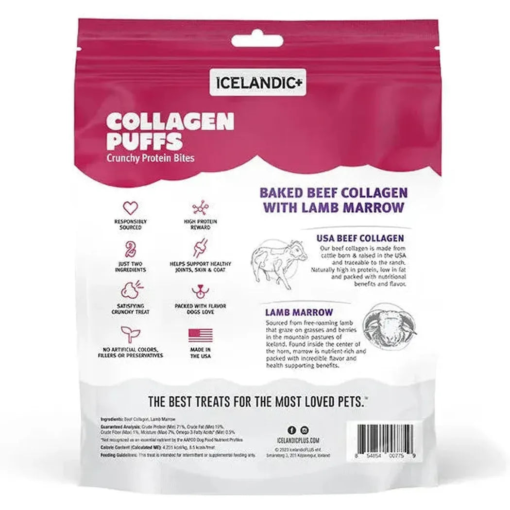 Icelandic+ Beef Collagen Puffs with Marrow Treats for Dogs - 2.5oz-Pets - Treats-Icelandic+-Appalachian Outfitters