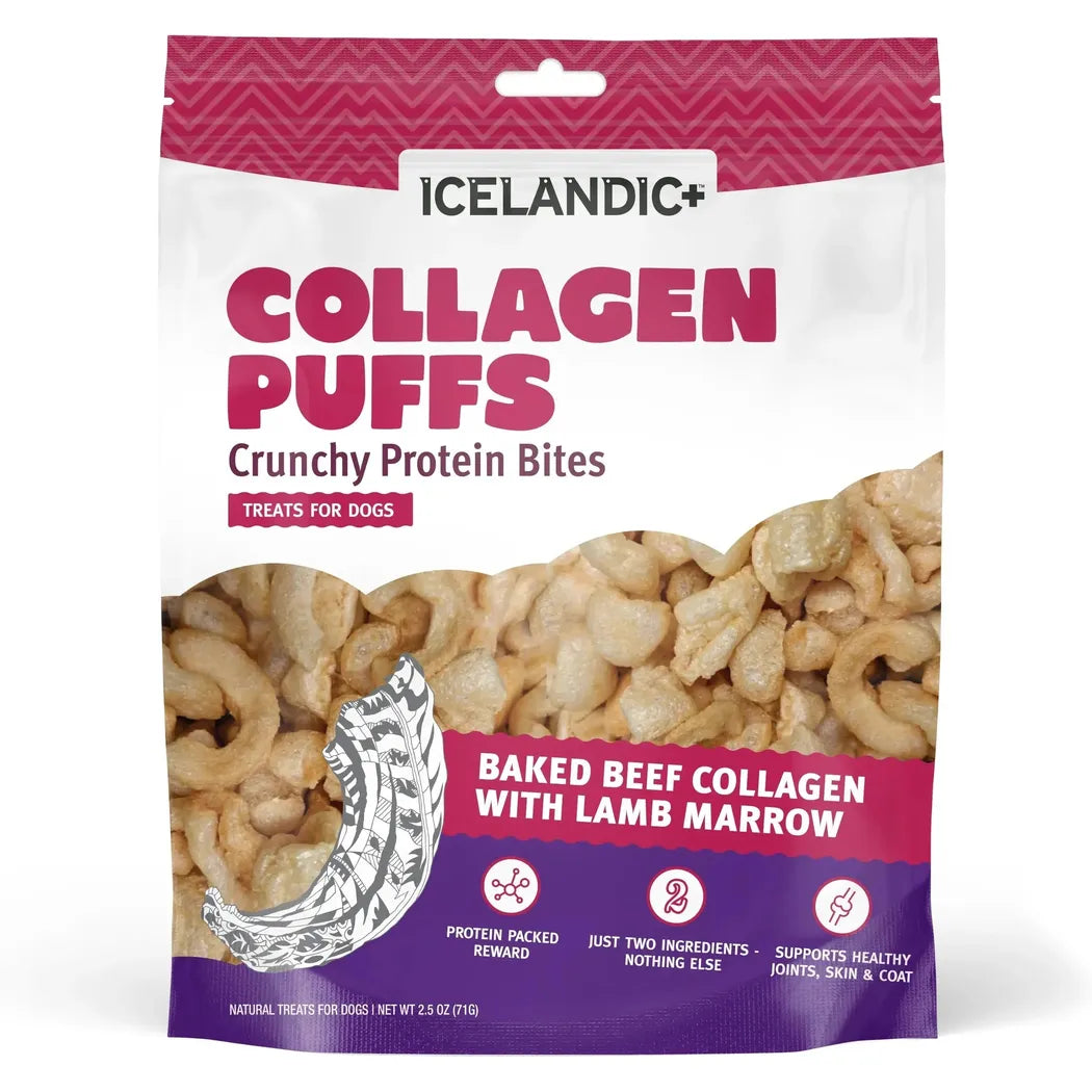Icelandic+ Beef Collagen Puffs with Marrow Treats for Dogs - 2.5oz-Pets - Treats-Icelandic+-Appalachian Outfitters
