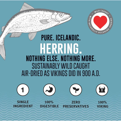 Icelandic+ Herring Whole Fish Dog Treats | 3-oz Bag-Pets - Treats-Icelandic+-Appalachian Outfitters