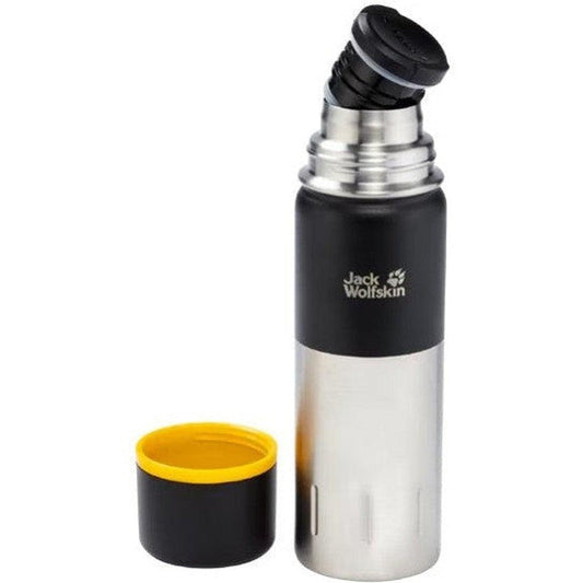 Jack Wolfskin Kolima 0.5 Vacuum Flask-Camping - Hydration - Bottles-Jack Wolfskin-Black-Appalachian Outfitters