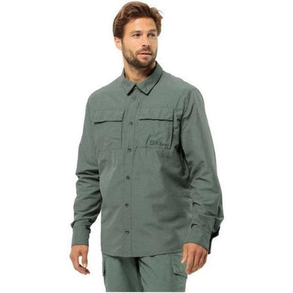 Jack Wolfskin Men's Barrier Long Sleeve Shirt-Men's - Clothing - Tops-Jack Wolfskin-Appalachian Outfitters