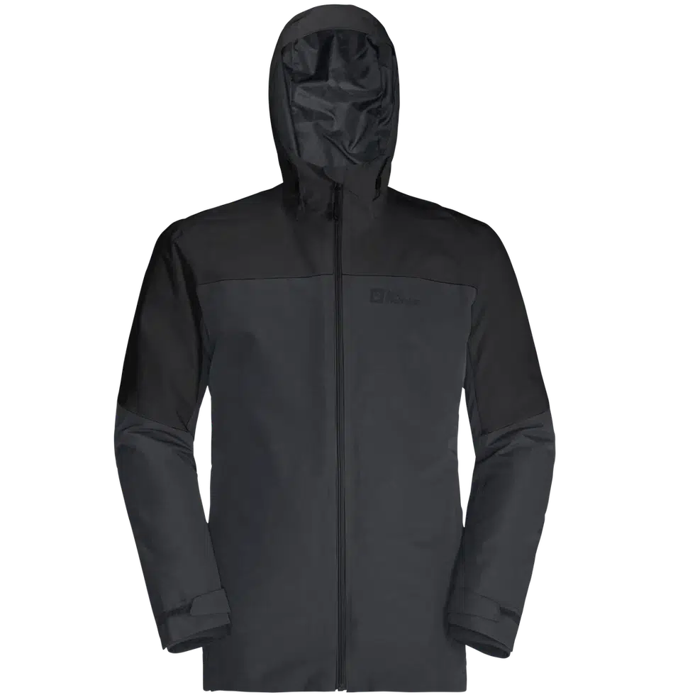 Men's Glaabach 3in1 Jacket-Men's - Clothing - Jackets & Vests-Jack Wolfskin-Black-M-Appalachian Outfitters