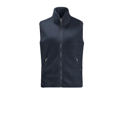 Women's High Curl Vest-Women's - Clothing - Jackets & Vests-Jack Wolfskin-Night Blue-S-Appalachian Outfitters