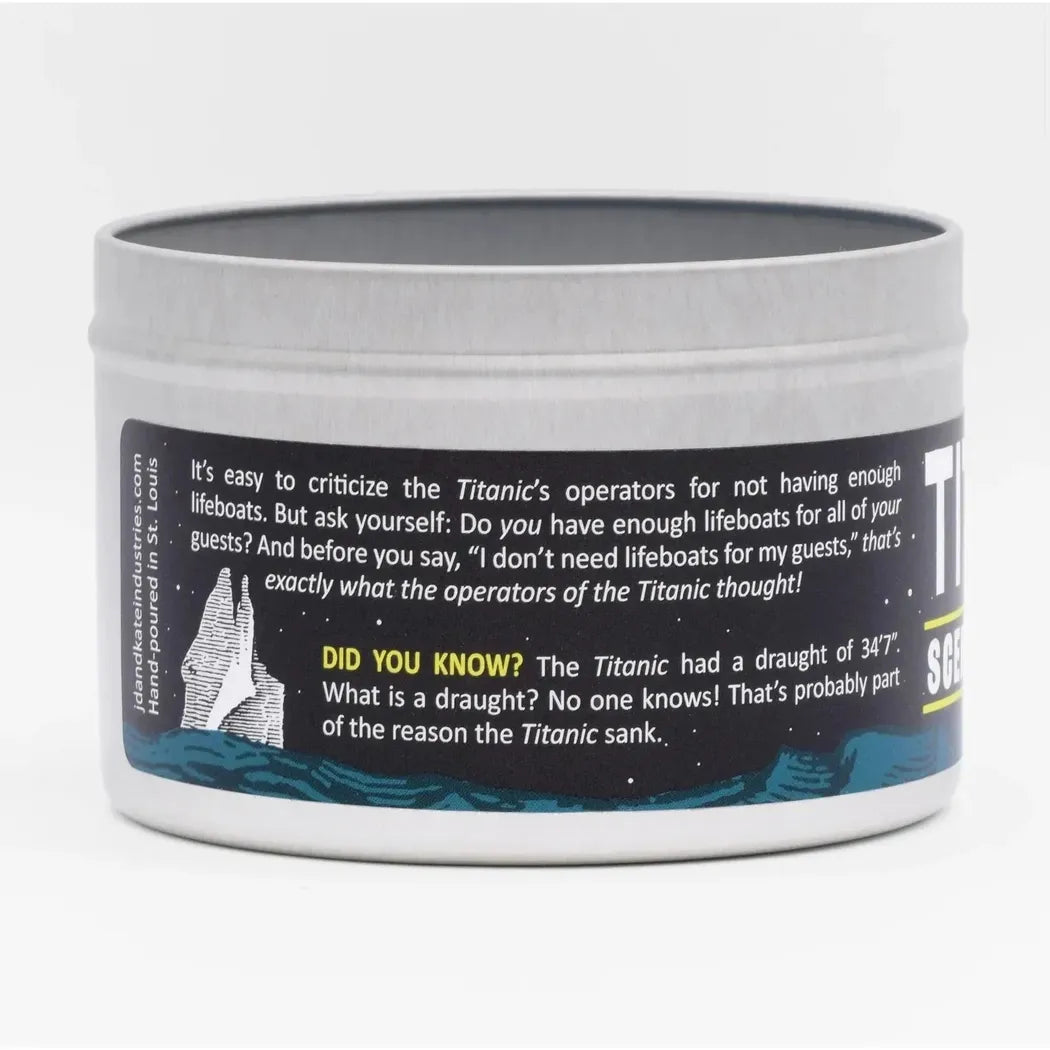 JD and Kate Industries Titanic Scented Candle-Accessories - Novelty - Decor-JD and Kate Industries-Appalachian Outfitters