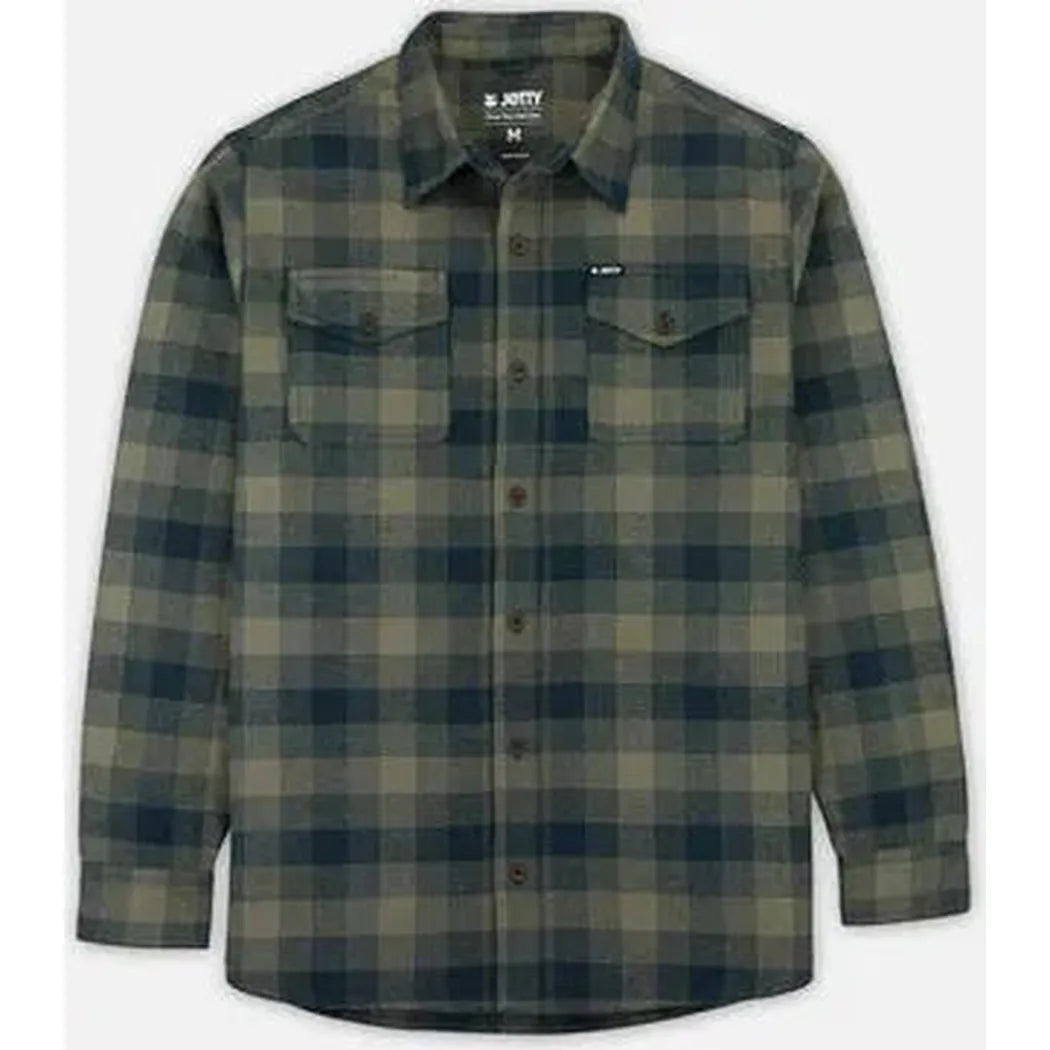 Jetty Men's Breaker Flannel-Men's - Clothing - Tops-Jetty-Brown-M-Appalachian Outfitters