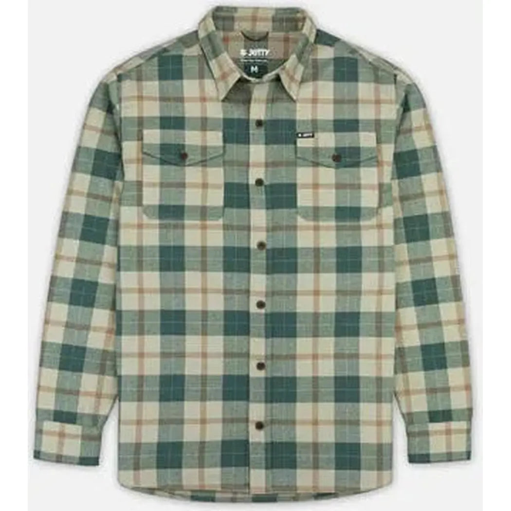 Jetty Men's Breaker Flannel-Men's - Clothing - Tops-Jetty-Tan-M-Appalachian Outfitters