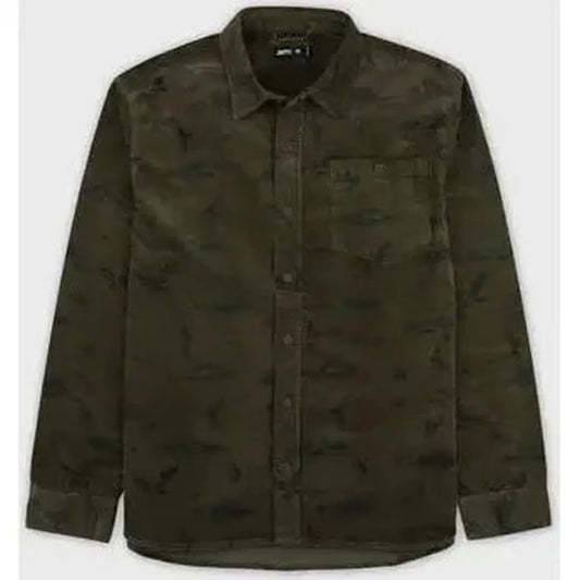 Jetty Men's Shoals Corduroy Shirt-Men's - Clothing - Tops-Jetty-Olive-M-Appalachian Outfitters