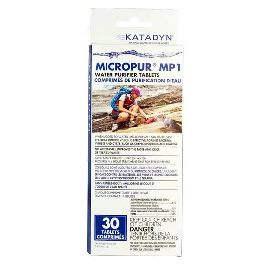 Micropur Purification Tablets (Package of 30)-Camping - Water Treatment-Katadyn-Appalachian Outfitters