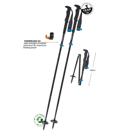 Komperdell Fxlite Carbon Vario Approach Compact-Camping - Trekking Poles - Trekking Poles-Komperdell-Appalachian Outfitters