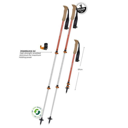 Komperdell Ridgehiker Zero Compact-Camping - Trekking Poles - Trekking Poles-Komperdell-Appalachian Outfitters
