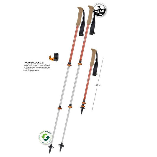 Komperdell Ridgehiker Zero Compact-Camping - Trekking Poles - Trekking Poles-Komperdell-Appalachian Outfitters