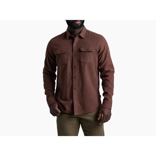 Kuhl Men's Descendr Flannel Long Sleeve-Men's - Clothing - Tops-Kuhl-Rustic Brick-M-Appalachian Outfitters