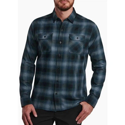 Kuhl Men's Dillingr Flannel Long Sleeve-Men's - Clothing - Jackets & Vests-Kuhl-Mystic Midnight-S-Appalachian Outfitters