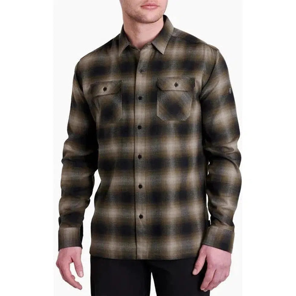 Kuhl Men's Dillingr Flannel Long Sleeve-Men's - Clothing - Jackets & Vests-Kuhl-Forest Ridge-M-Appalachian Outfitters