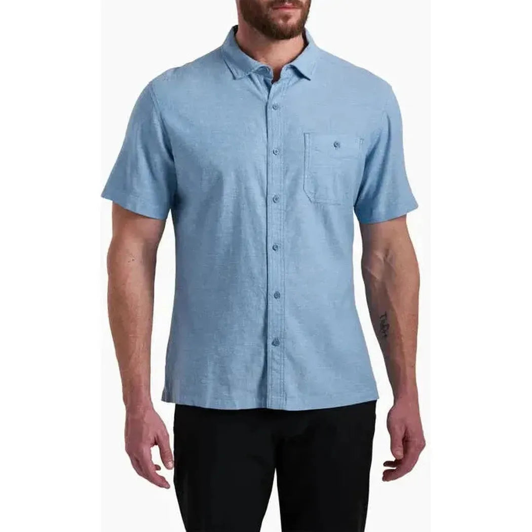 Kuhl Men's Getaway Short Sleeve-Men's - Clothing - Tops-Kuhl-Blue Chalk-M-Appalachian Outfitters