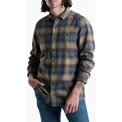 Kuhl Men's Law Flannel Long Sleeve-Men's - Clothing - Tops-Kuhl-Midnight Timber-M-Appalachian Outfitters