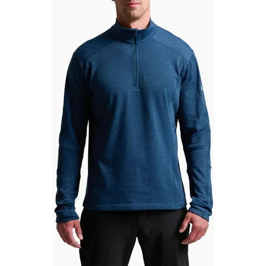 Kuhl Men's Reactiv Lite Grid 1/4 Zip-Men's - Clothing - Tops-Kuhl-Midnight-M-Appalachian Outfitters