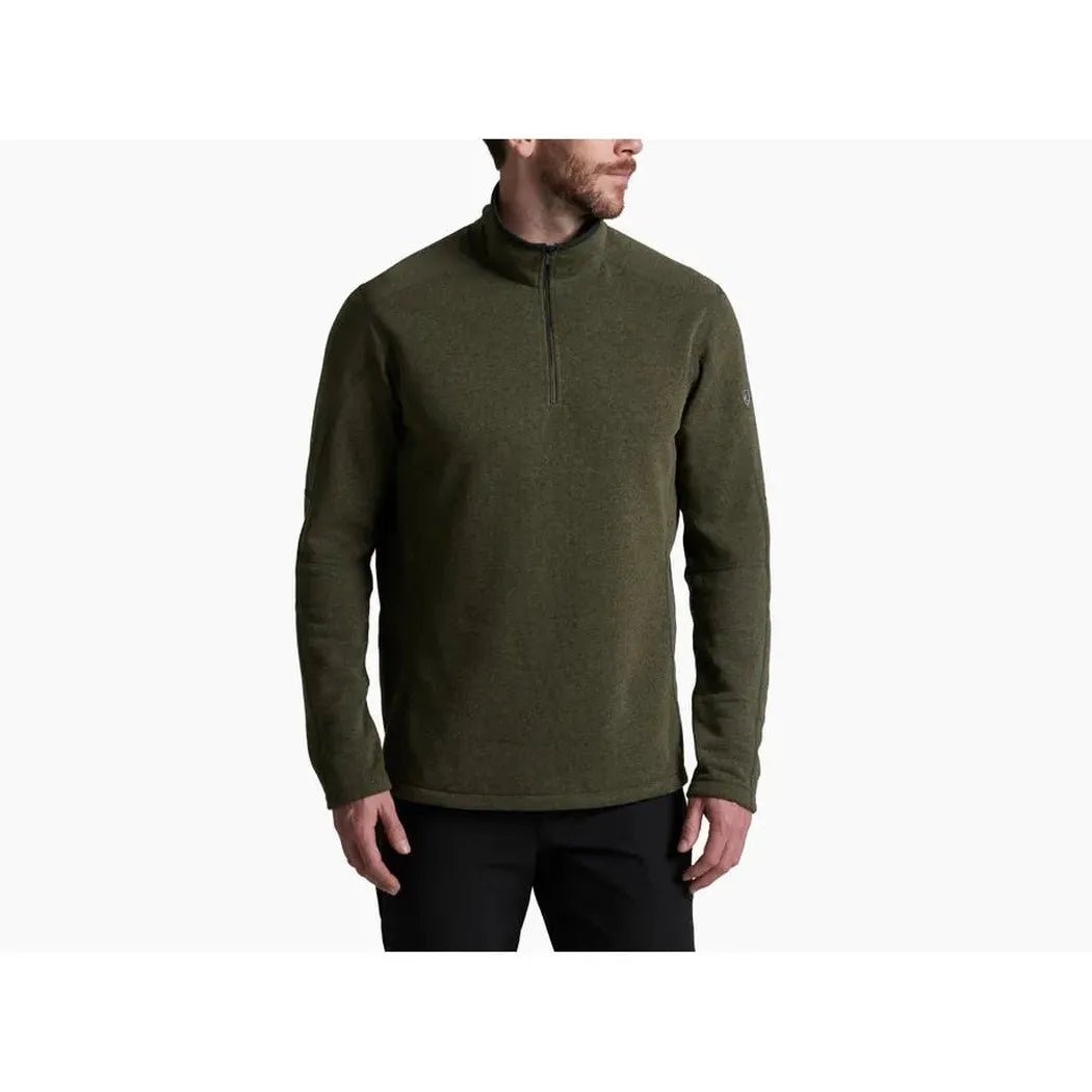 Kuhl Men's Revel™ 1/4 Zip Sweater-Men's - Clothing - Tops-Kuhl-Moss Stone-M-Appalachian Outfitters