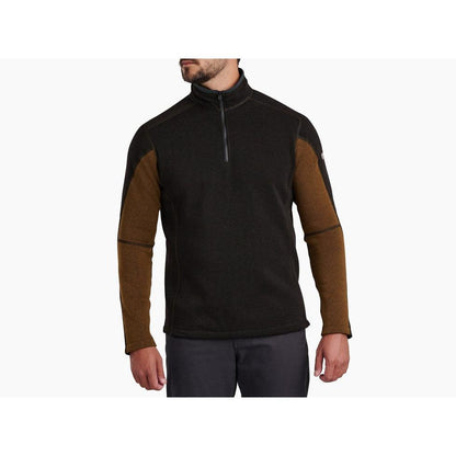 Men's Revel™ 1/4 Zip Sweater-Men's - Clothing - Tops-Kuhl-Charcoal/Grain-M-Appalachian Outfitters