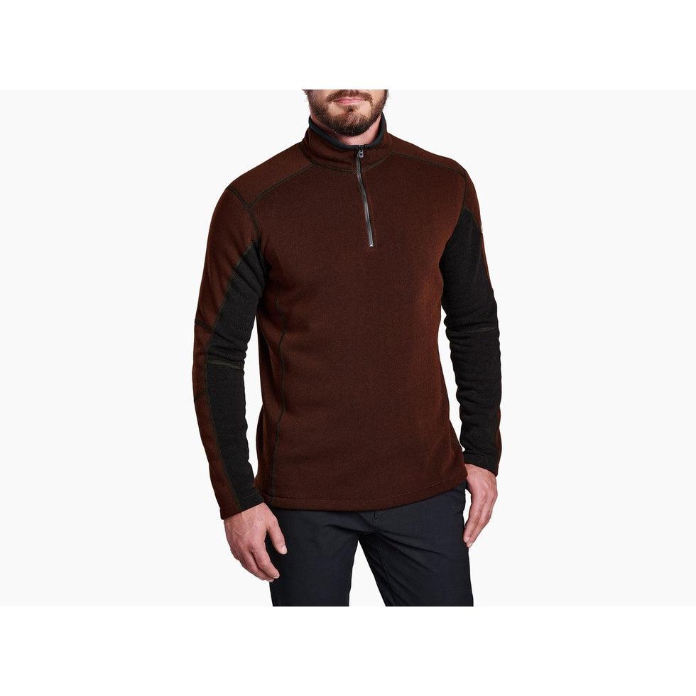 Men's Revel™ 1/4 Zip Sweater-Men's - Clothing - Tops-Kuhl-Mole/Charcoal-M-Appalachian Outfitters