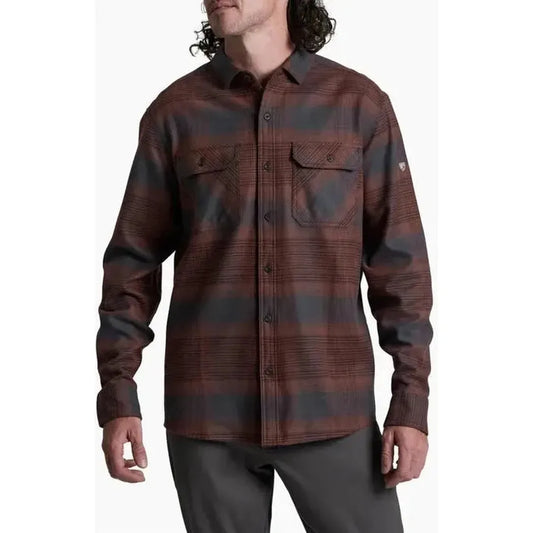 Kuhl Men's Rydr Flannel Long Sleeve-Men's - Clothing - Tops-Kuhl-Red Onyx-M-Appalachian Outfitters