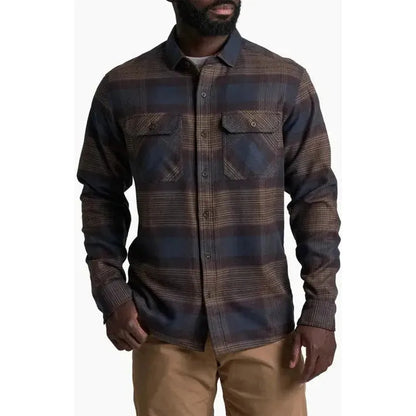 Kuhl Men's Rydr Flannel Long Sleeve-Men's - Clothing - Tops-Kuhl-Dark Roast-M-Appalachian Outfitters