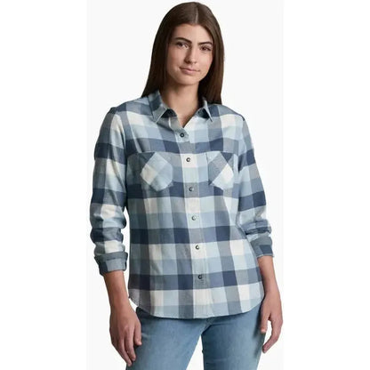 Kuhl Women's Darcy Flannel-Women's - Clothing - Tops-Kuhl-Winter Sky-S-Appalachian Outfitters