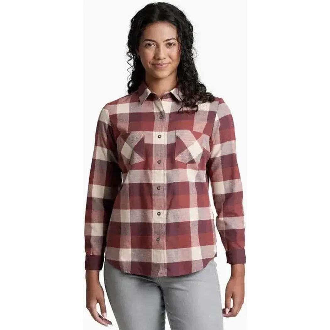 Kuhl Women's Darcy Flannel-Women's - Clothing - Tops-Kuhl-Cherrywood-S-Appalachian Outfitters