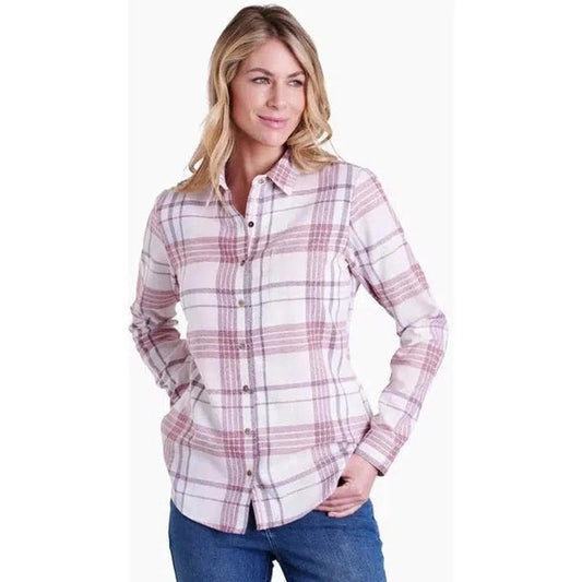 Kuhl Women's Kamila Flannel-Women's - Clothing - Tops-Kuhl-Cherry Blossom-S-Appalachian Outfitters
