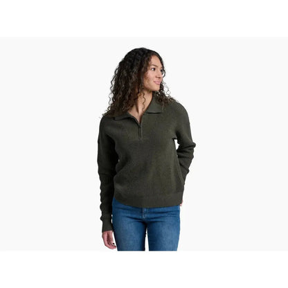 Kuhl Women's Norda 1/4 Zip Sweater-Women's - Clothing - Tops-Kuhl-Vine-S-Appalachian Outfitters
