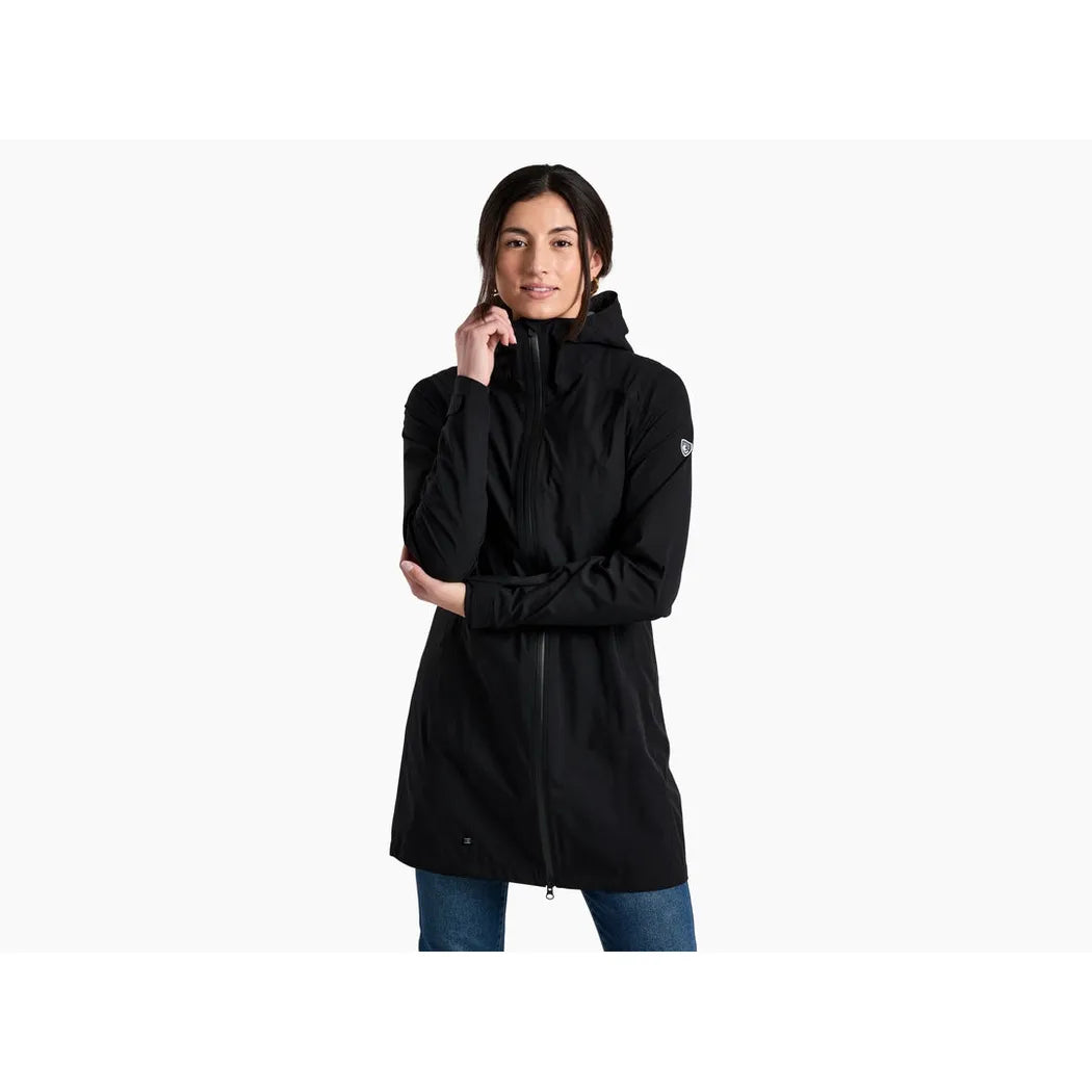 Kuhl Women's Stretch Voyagr Trench-Women's - Clothing - Jackets & Vests-Kuhl-Blackout-S-Appalachian Outfitters
