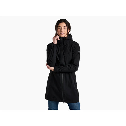 Kuhl Women's Stretch Voyagr Trench-Women's - Clothing - Jackets & Vests-Kuhl-Blackout-S-Appalachian Outfitters