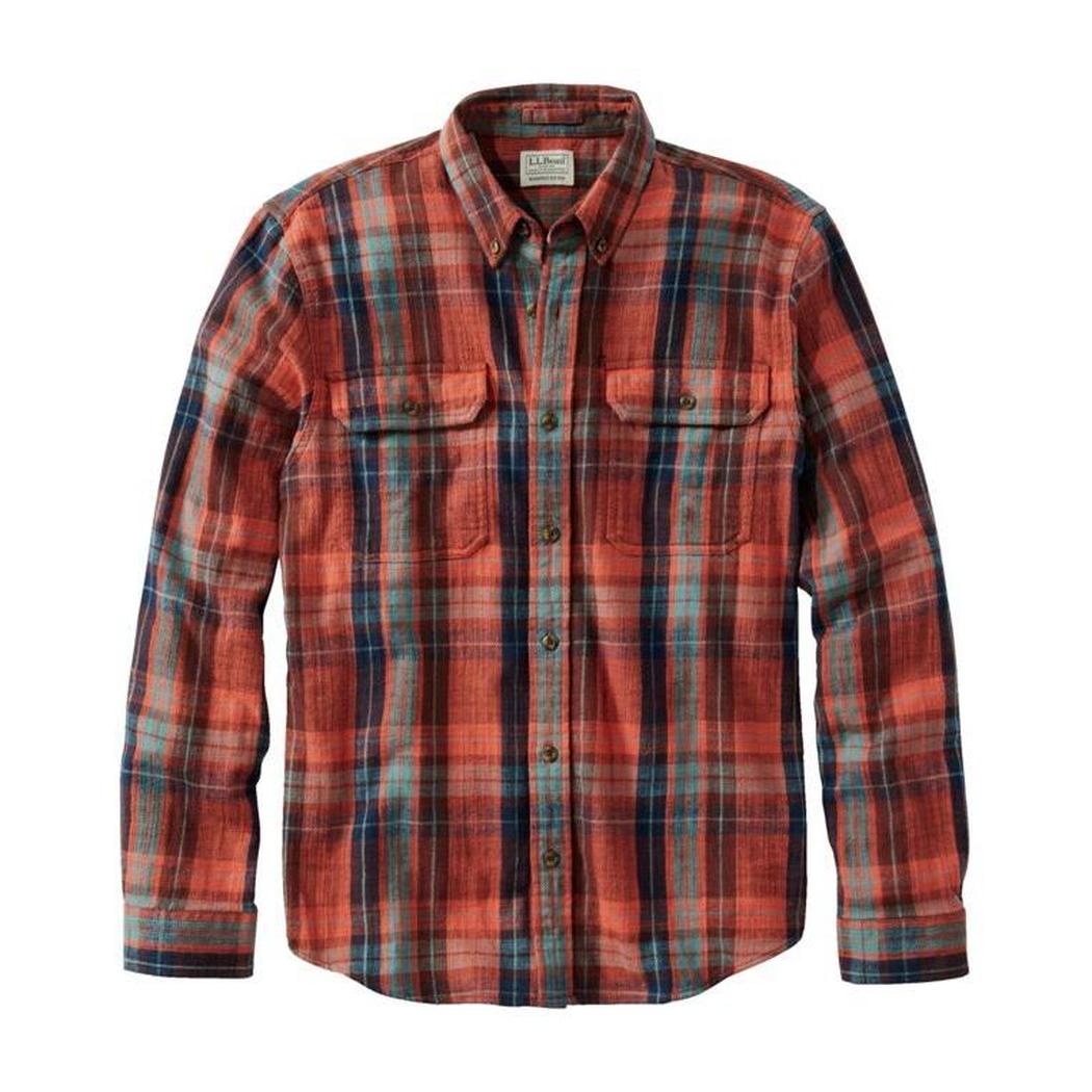 L.L.Bean Sample - Men's 1912 Field Flannel Plaid-Men's - Clothing - Tops-L.L.Bean-Currant-M-Appalachian Outfitters