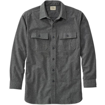 L.L.Bean Sample - Men's Chamois Shirt-Men's - Clothing - Tops-L.L.Bean-Charcoal Grey Heather-M-Appalachian Outfitters