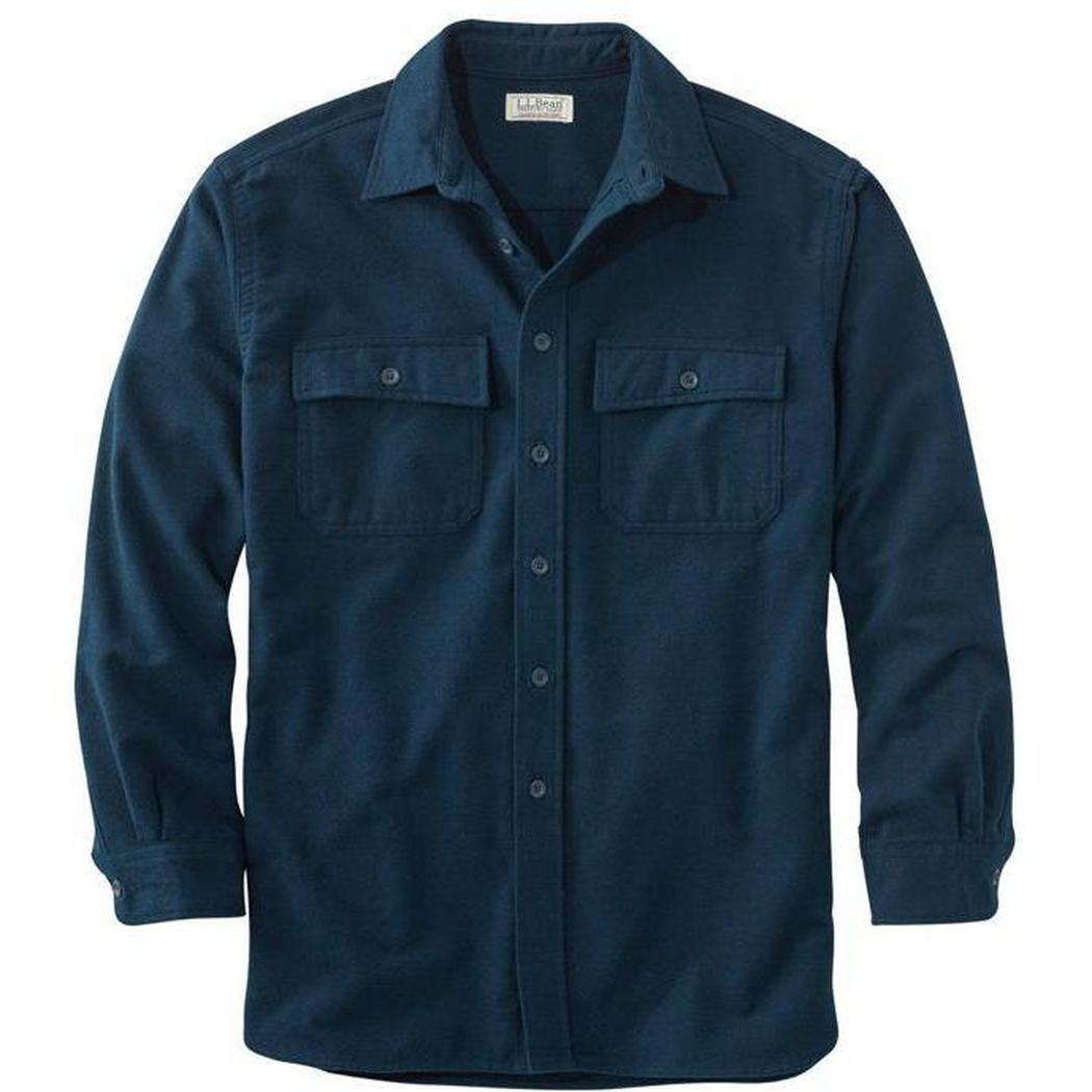L.L.Bean Sample - Men's Chamois Shirt-Men's - Clothing - Tops-L.L.Bean-Navy-M-Appalachian Outfitters