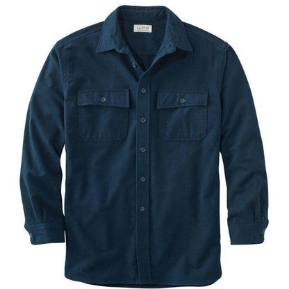 L.L.Bean Sample - Men's Chamois Shirt-Men's - Clothing - Tops-L.L.Bean-Navy-M-Appalachian Outfitters