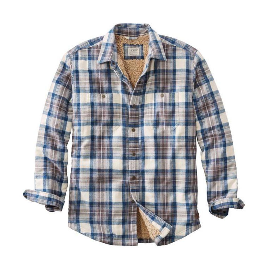 L.L.Bean Sample - Men's Sherpa Lined Scotch Plaid Shirt-Men's - Clothing - Tops-L.L.Bean-Appalachian Outfitters