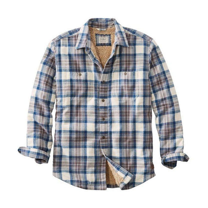 L.L.Bean Sample - Men's Sherpa Lined Scotch Plaid Shirt-Men's - Clothing - Tops-L.L.Bean-Appalachian Outfitters